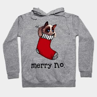 Merry No Cat Xmas Hoodie